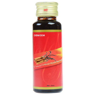 OEM ODM etiqueta privada cordyceps líquido oral 100% solución de extracto de Cordyceps sinensis