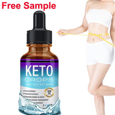 Logotipo personalizado OEM Quemador de grasa Pérdida de peso Dieta de adelgazamiento Aceite líquido Dieta Keto Gotas para hombres y mujeres