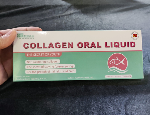 100% Natural Fish Collagen Peptide Drink Beauty Oral Liquid Beauty 10ml Suplemento de salud OEM al por mayor