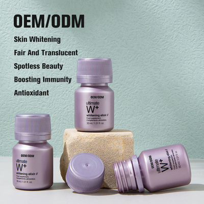 OEM de alta calidad 30ml Super blanqueamiento oral líquido antioxidante Boost inmune piel iluminar bebida suplemento