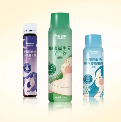 Botella de cristal PE del OEM de la hembra 30ml 50ml de la baya del saúco de los líquidos orales de la bebida del colágeno
