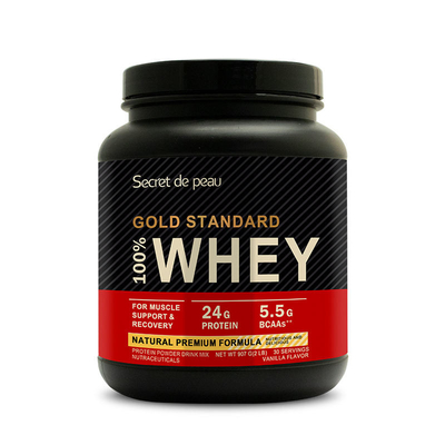 Polvo al por mayor de la proteína del suplemento de la proteína del patrón oro 2lb del OEM