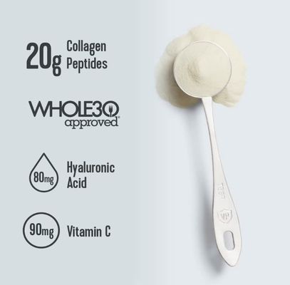 Los péptidos del colágeno de la fuente del OEM se pulverizan con ácido hialurónico y la vitamina C 20 onzas Unflavored 10 onzas
