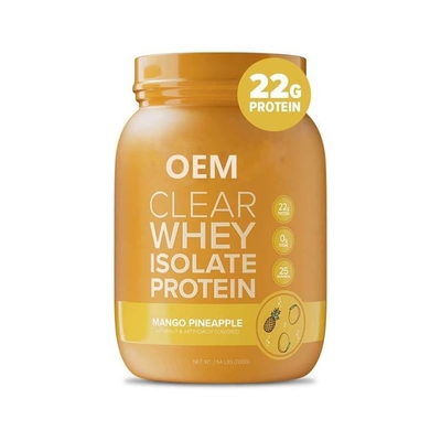 Proteína caliente del aislante del suero del claro del OEM de la venta pulverizar la lactosa cero Sugar Keto-Friendly Mango Pineapple Flavor cero