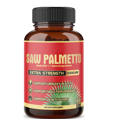El suplemento de la salud de la próstata del OEM que contenía Ashwagandha conveniente para el crecimiento masculino del pelo consideró el polvo de la palma