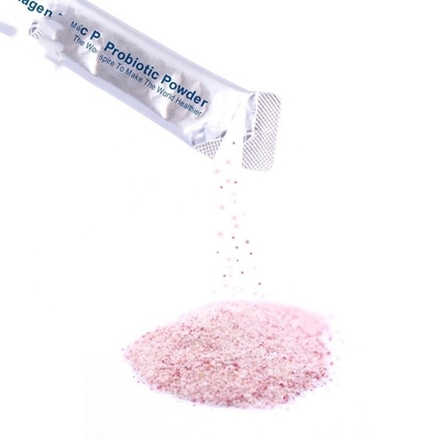 Colágeno de las frutas del arándano del OEM y polvo rosado del polvo 10B/20B de la bebida de los suplementos herbarios probióticos del suplemento