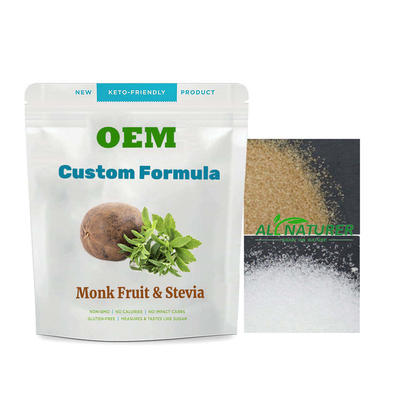 Polvo cero del eritritol de Fruit Extract Stevia del monje del edulcorante de la mezcla del polvo del OEM de la caloría