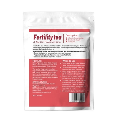 Suplemento uterino de limpieza de desintoxicación del OEM del té del embarazo de la fertilidad de las mujeres