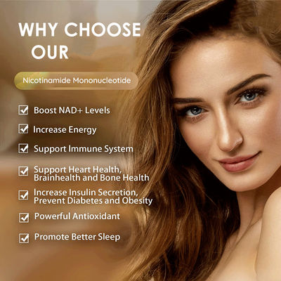 El OEM complementa el polvo de la cápsula el 99% NMN de Beta Nicotinamide Mononucleotide 500MG NMN