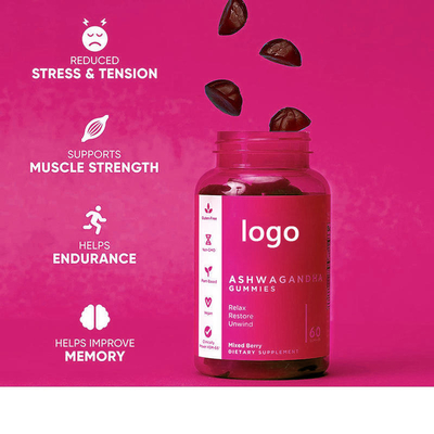 Gummies orgánicos al por mayor del ashwagandha del vegano de las cápsulas del ashwagandha del OEM