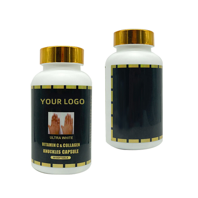OEM Ultra White Vitamin C &amp; Collagen Knuckles Capsules 60 Softgel para eliminar nudillos oscuros, codo