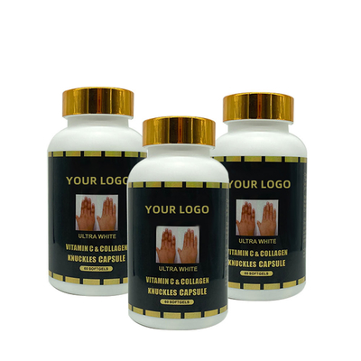 OEM Ultra White Vitamin C &amp; Collagen Knuckles Capsules 60 Softgel para eliminar nudillos oscuros, codo