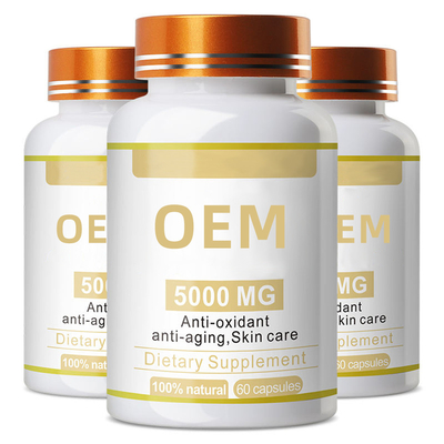 Los Multivitamins y la comida del OEM complementan 10000mg píldoras del glutatión de la cápsula de la vitamina E Softgel pelan blanquear la cápsula