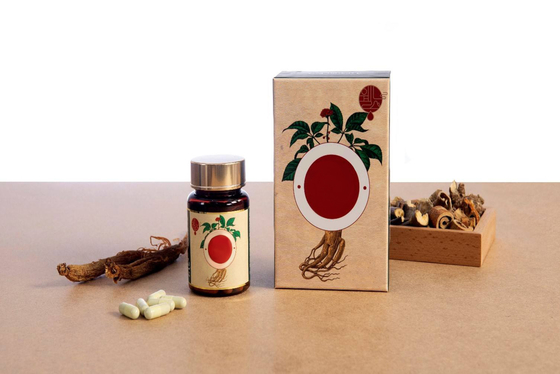 La atención sanitaria anti del cansancio complementa la cápsula roja inmune del ginseng