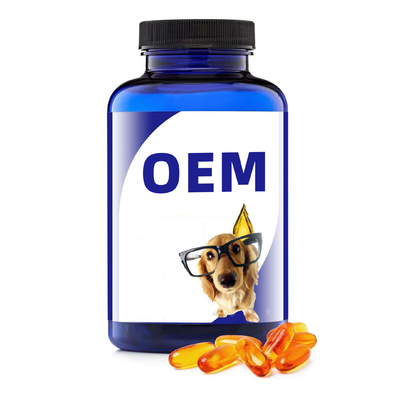 Aceite de pescado alimenticio del suplemento de la salud del animal doméstico del OEM para los perros y los gatos Omega 3