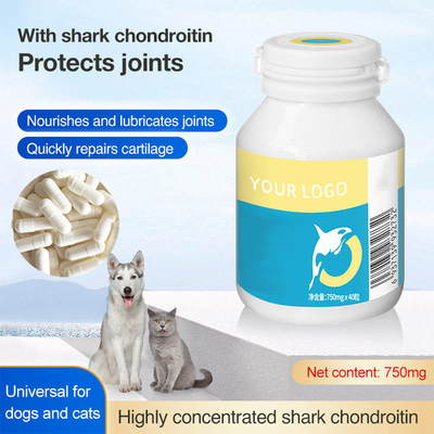 cápsulas alimenticias de la condroitina del tiburón de la alta concentración del OEM de los suplementos del animal doméstico 750mg/Pc