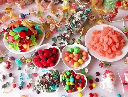 OEM mezclado 2.5kgx6bags/Carton del color del caramelo gomoso de la tableta del sabor de la fruta