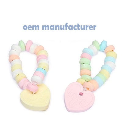 Dulce del collar de los dulces del vegano del caramelo de la tableta del OEM para los niños