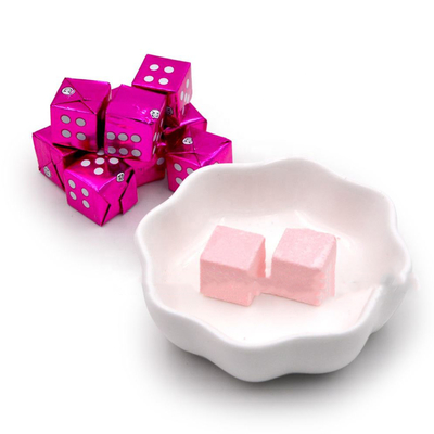 Sabor dulce Halal de la fresa del OEM del caramelo de las tabletas duras del caramelo del cubo de la leche