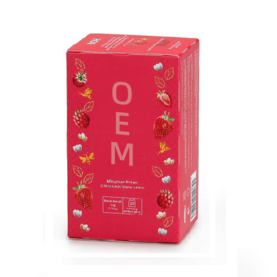 Y sana del OEM té empaquetado bebida fresca de la fruta de la calma de la frambuesa de la fresa