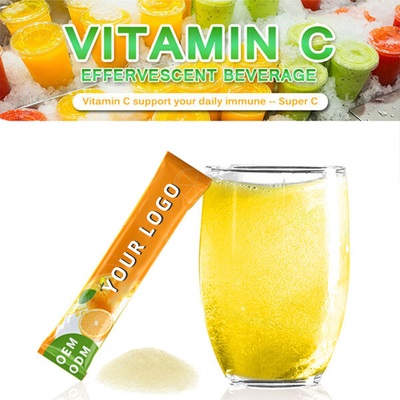 Bebida sólida efervescente de la vitamina C del OEM usada para complementar las vitaminas y para aumentar resistencia