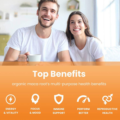 Maca encapsula suplementos nutricionales para hombres, suplementos corporales fuertes para fitness