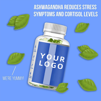 Suplementos nutricionales para hombres OEM Ashwagandha Plus Magnesium Gummy Vitamin Gummy