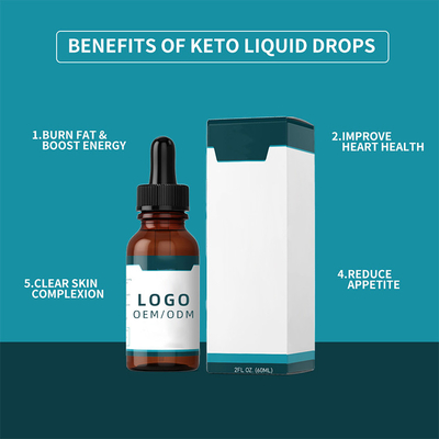 El colágeno de la biotina del OEM cae los descensos de 60ml Keto para la pérdida de peso
