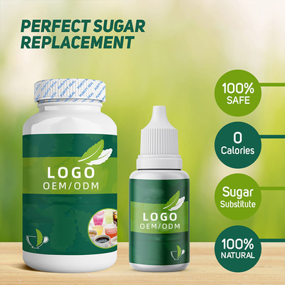 Gusto dulce natural seguro Sugar Free Stevia Liquid Drops 20ml del 100%