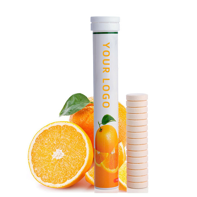 Tableta efervescente de la vitamina C del OEM de la tableta médica del GMP para la piel blanca