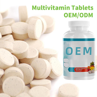 Tabletas masticables vegetarianas del Multivitamin de la salud de las píldoras del OEM de la categoría alimenticia