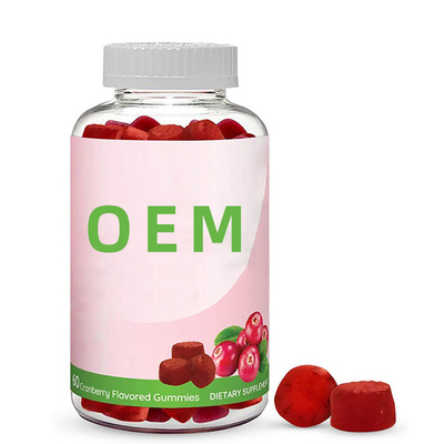 Suplemento probiótico de la comida del arándano de la zona urinaria de Gummies de las mujeres del 100% del arándano alimenticio natural de los suplementos