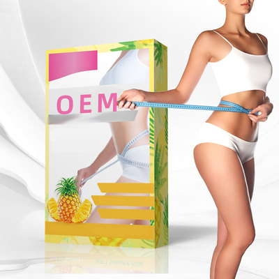 Sabor alimenticio de la piña de la etiqueta privada del polvo de la pérdida de peso del Detox de los suplementos de las mujeres de la atención sanitaria