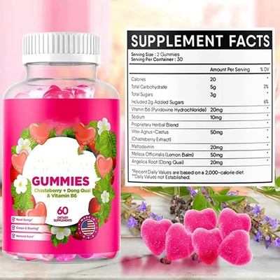 Mujeres Hinchazón Alivio de los calambres menstruales Producto de salud Mujeres PMS Chiclete