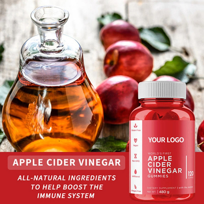OEM etiqueta privada de las vitaminas personalizadas gomas de pérdida de peso vinagre de sidra de manzana gomas de caramelo